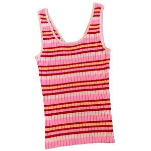 525 America Striped Y2K Sweater Vest S